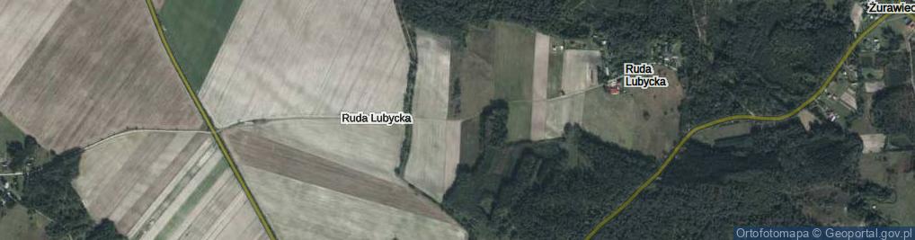 Zdjęcie satelitarne Ruda Lubycka ul.